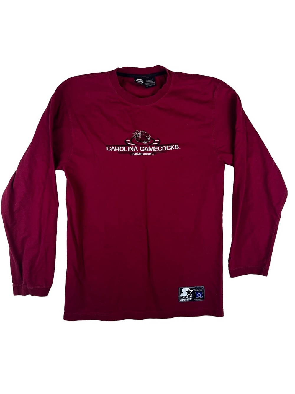 Vintage Team Starter 90s Starter Pro Line Medium Red Gamecocks USC NCAA LS Shirt